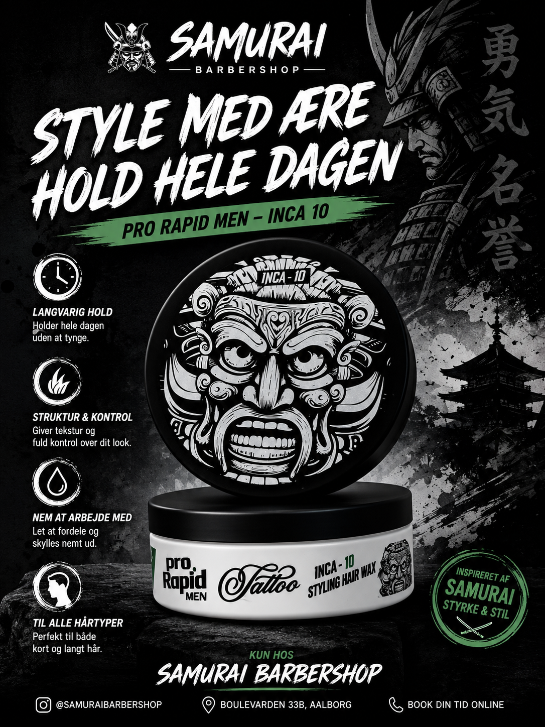PRO RAPID INCA-10 STYLING HAIR WAX
